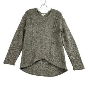 HELMUT LANG wool alpaca blend knit hi low sweater EUC Size Large